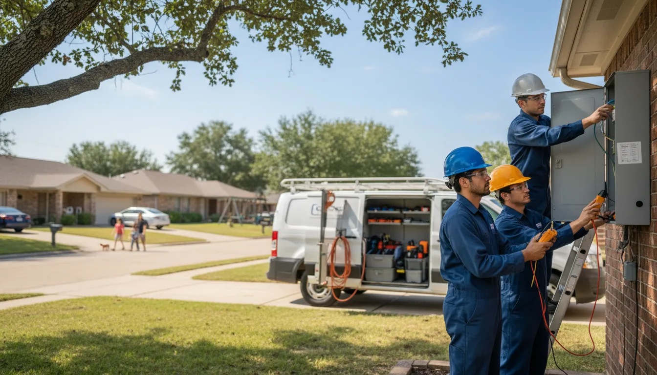 Certified electrician providing emergency electrical services in Tina, MO